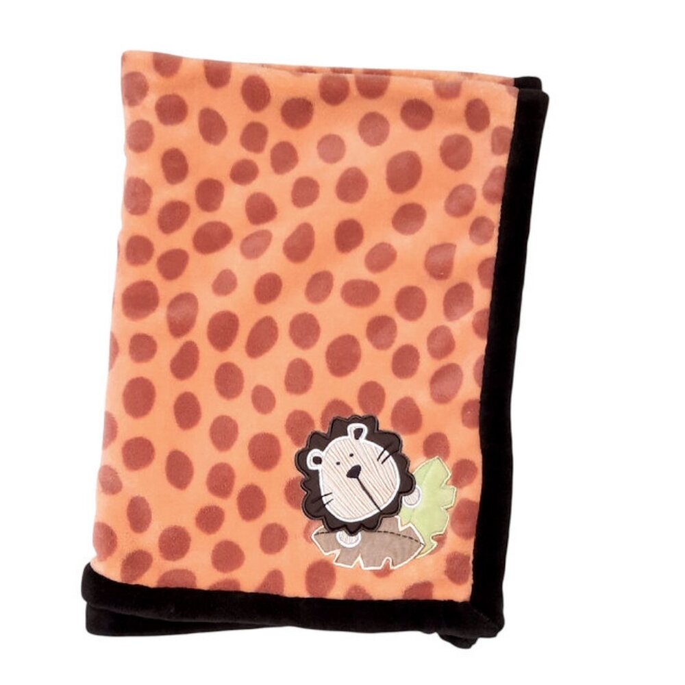 Graco Kids Line Lion Giraffe HTF Lovey Security Blanket 38" X 30"